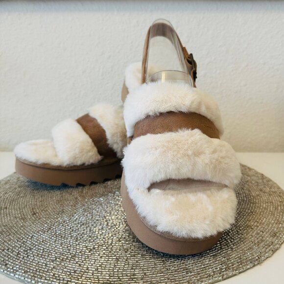 Koolaburra by UGG Women’s Fuzz’d Out Sandals – Size 12 NEW w/Box - Picture 1 of 8
